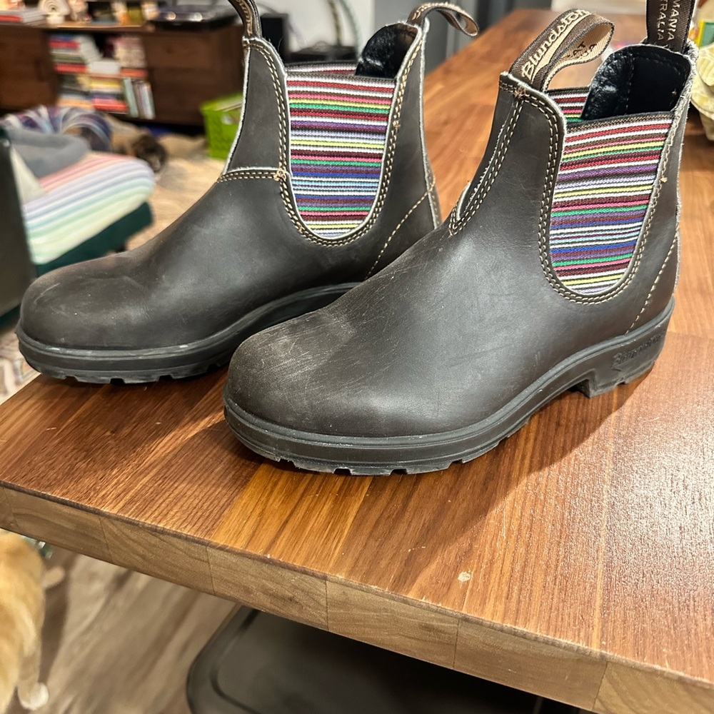 Blundstone 1409 Chelsea 500 Striped Boots New 7.5